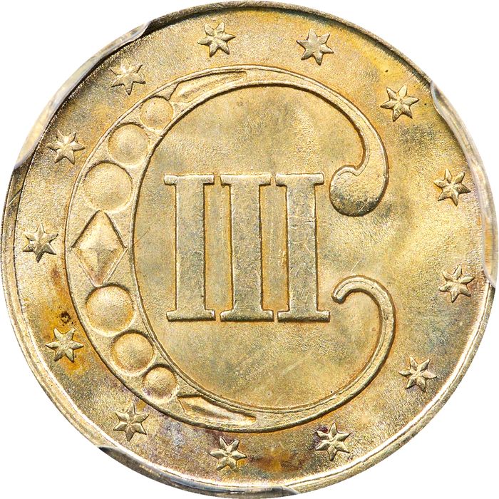 1851 Three Cent Silver (3CS) Reverse Image