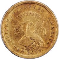 1852 Assay Gold Eagle ($10) S.S. Central America Obverse Image