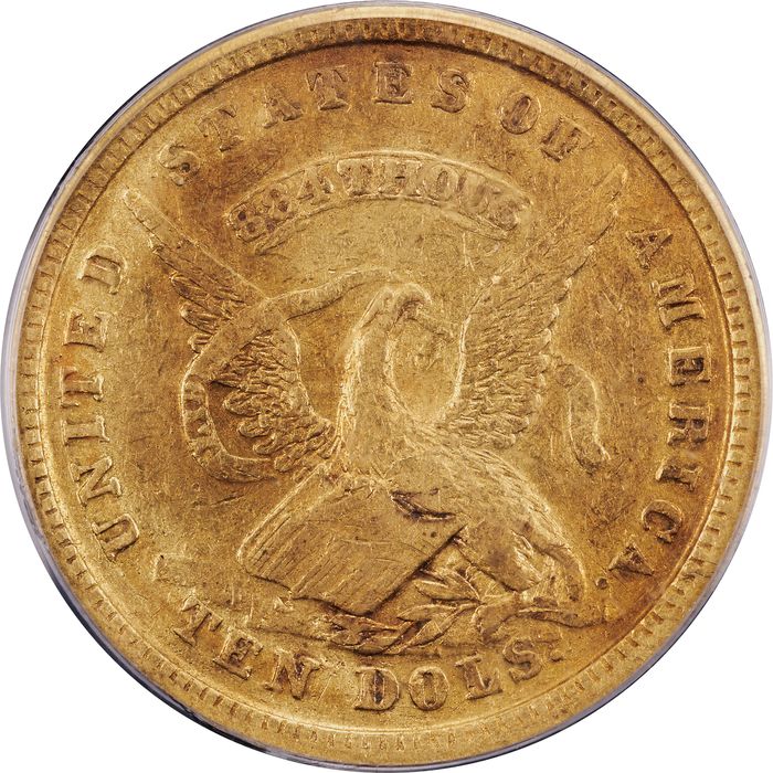 1852 Assay Gold Eagle ($10) S.S. Central America Obverse Image