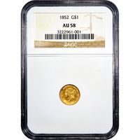1852 Gold Dollar ($1) Obverse Image