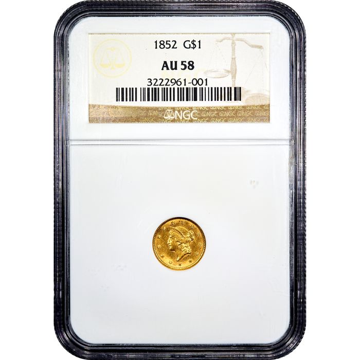 1852 Gold Dollar ($1) Obverse Image