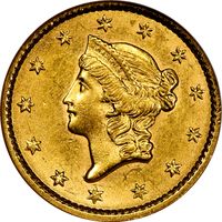 1852 Gold Dollar ($1) Photo 3