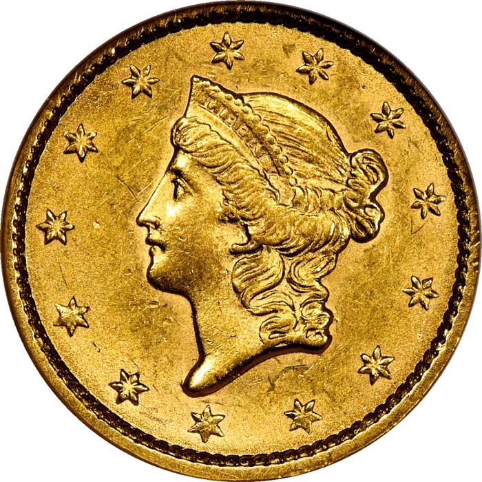 1852 Gold Dollar ($1) Photo 3