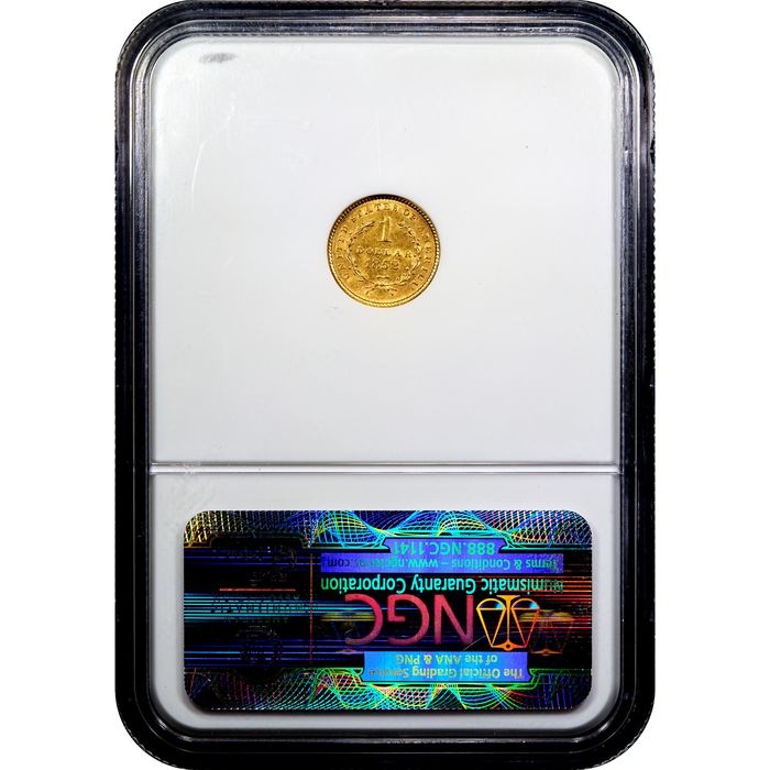 1852 Gold Dollar ($1) Reverse Image