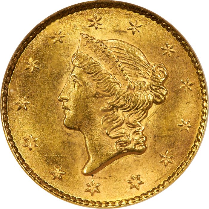 1852 Gold Dollar ($1) Photo 3