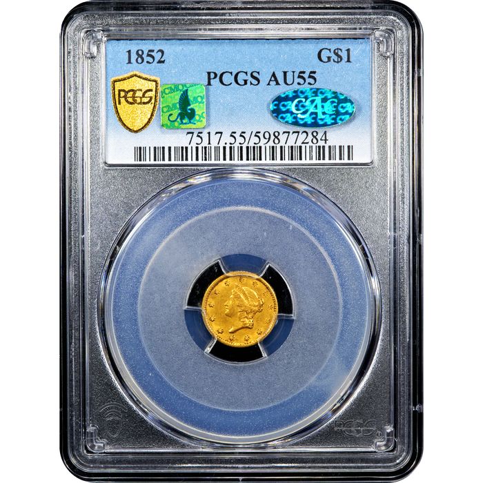 1852 Gold Dollar ($1) Obverse Image