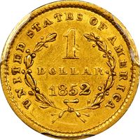 1852 Gold Dollar ($1) Photo 4