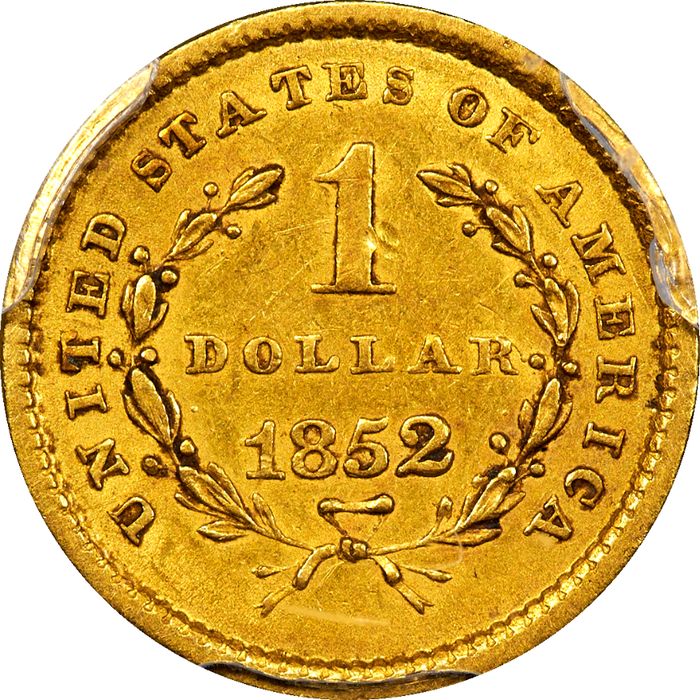 1852 Gold Dollar ($1) Photo 4