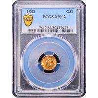 1852 Gold Dollar ($1) Obverse Image