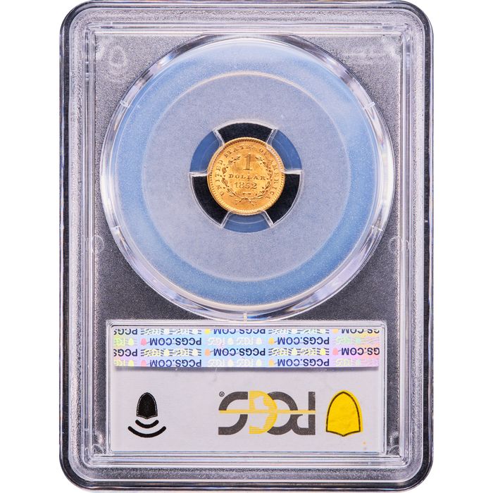 1852 Gold Dollar ($1) Reverse Image