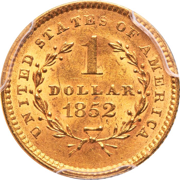 1852 Gold Dollar ($1) Photo 4