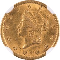 1852-O Gold Dollar ($1) Obverse Image