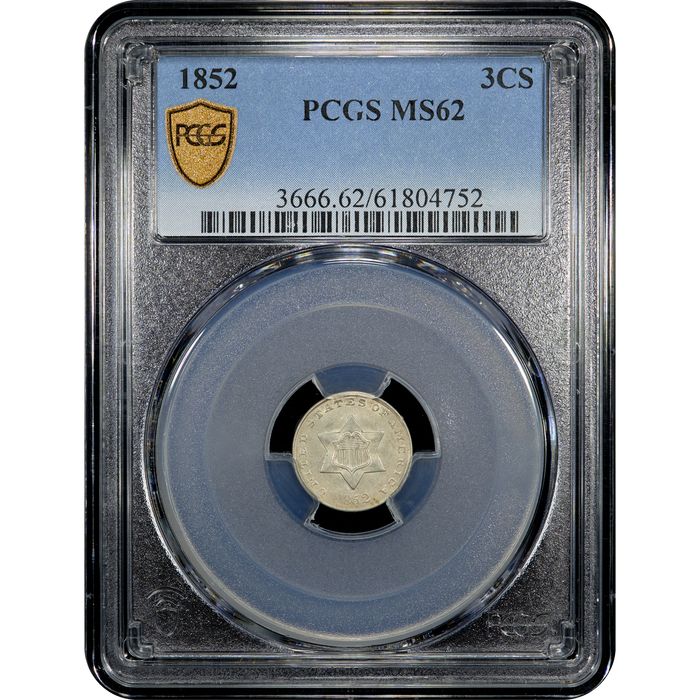 1852 Three Cent Silver (3CS) Obverse Image