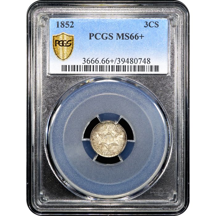 1852 Three Cent Silver (3CS) Obverse Image