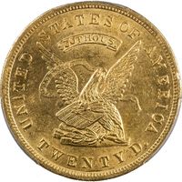 1853 Assay 900 Gold $20 Obverse Image