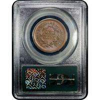 1853 Braided Hair Large Cent (1c) OGH Reverse Image