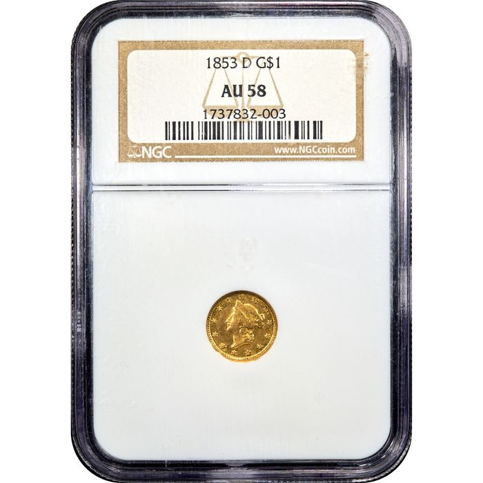 1853-D Gold Dollar ($1) Obverse Image
