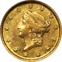 1853-D Gold Dollar ($1) Photo 3