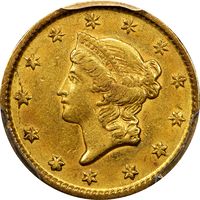 1853 Gold Dollar ($1) Obverse Image