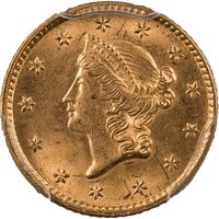 1853 Gold Dollar ($1) Obverse Image