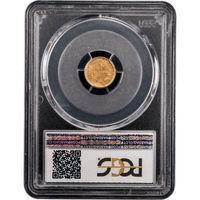 1853 Gold Dollar ($1) Reverse Slab Image
