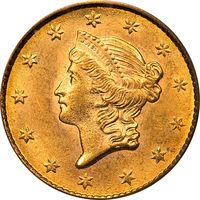 1853 Gold Dollar (G$1) Obverse Image