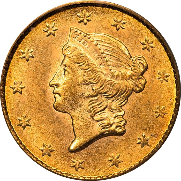 1853 Gold Dollar (G$1) Obverse Image