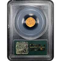 1853 Gold Dollar (G$1) Reverse Slab Image