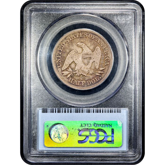 1853-O Seated Liberty Half Dollar (50c) Arrows and Rays Reverse Image