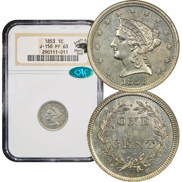 1853 Pattern Cent (1c) J-150 Composite Image