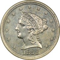 1853 Pattern Cent (1c) J-150 Obverse Image