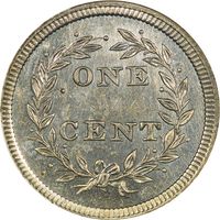 1853 Pattern Cent (1c) J-150 Reverse Image