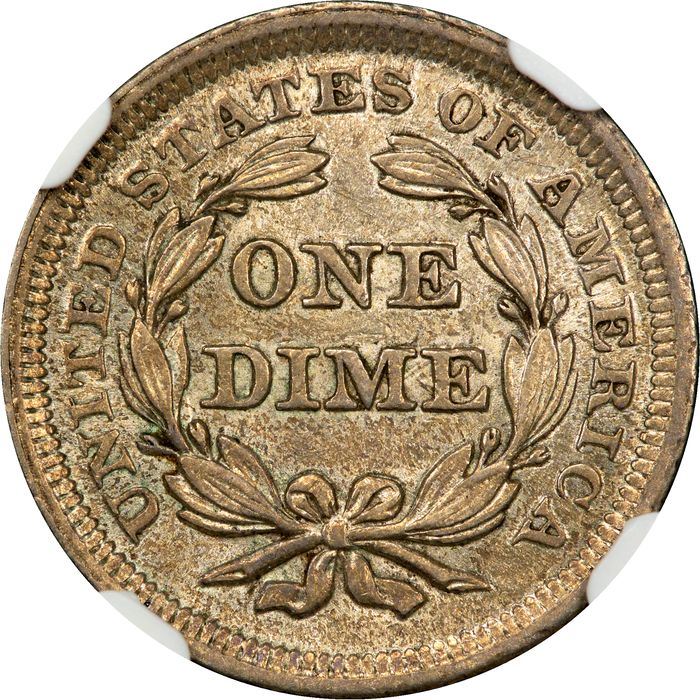 1853 Seated Liberty Dime (10c) Arrows Photo 4