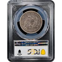 1853 Seated Liberty Half Dollar (50c) Reverse Slab Image