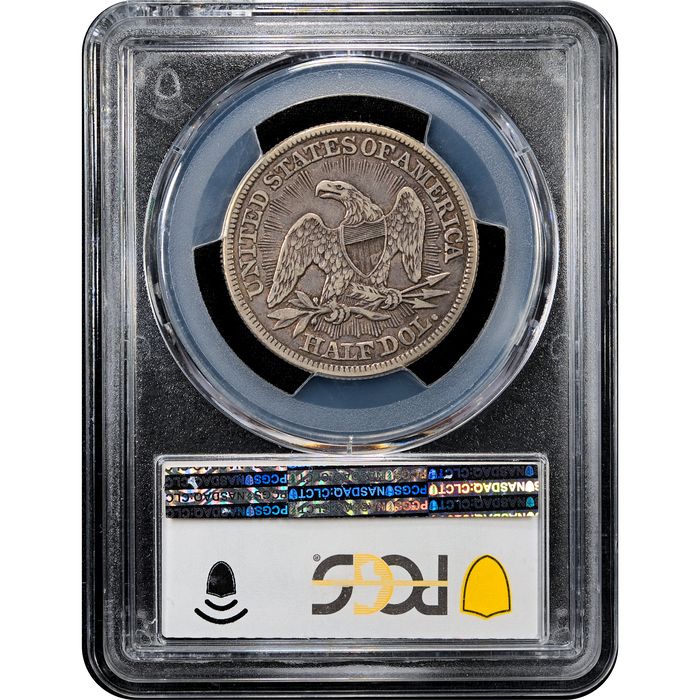 1853 Seated Liberty Half Dollar (50c) Reverse Slab Image