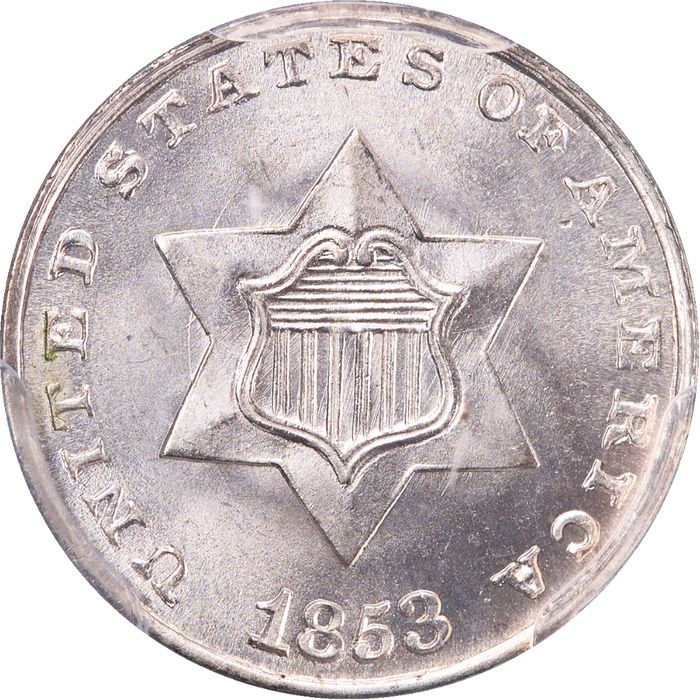 1853 Three Cent Silver (3CS) Photo 3