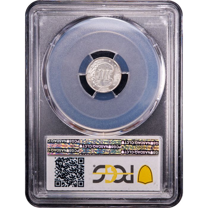 1853 Three Cent Silver (3CS) Reverse Image