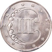 1853 Three Cent Silver (3CS) Photo 4