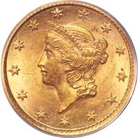 1854 Gold Dollar (G$1) Type 1 Photo 3