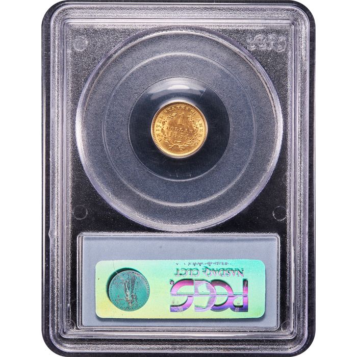 1854 Gold Dollar (G$1) Type 1 Reverse Image