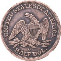 1854-O Seated Liberty Half Dollar (50c) Arrows Photo 4