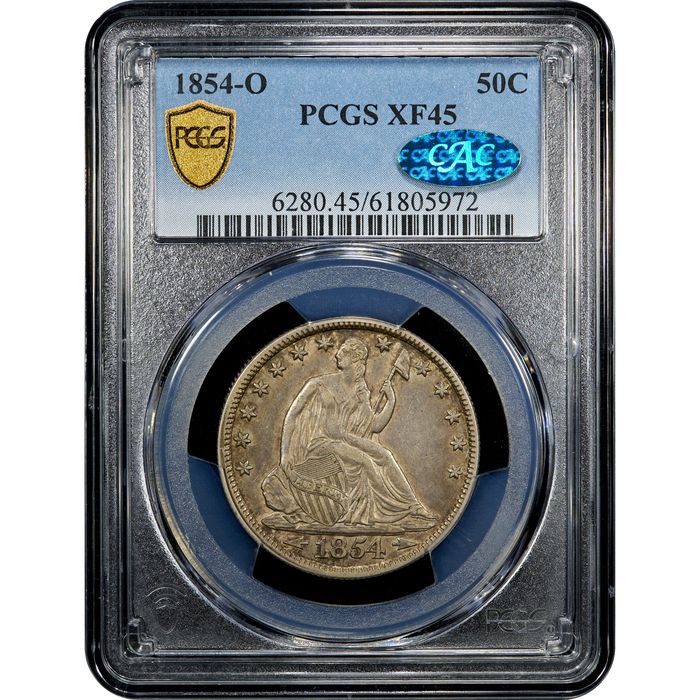 1854-O Seated Liberty Half Dollar (50c) Arrows Obverse Image