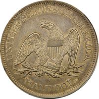 1854-O Seated Liberty Half Dollar (50c) Arrows Photo 4