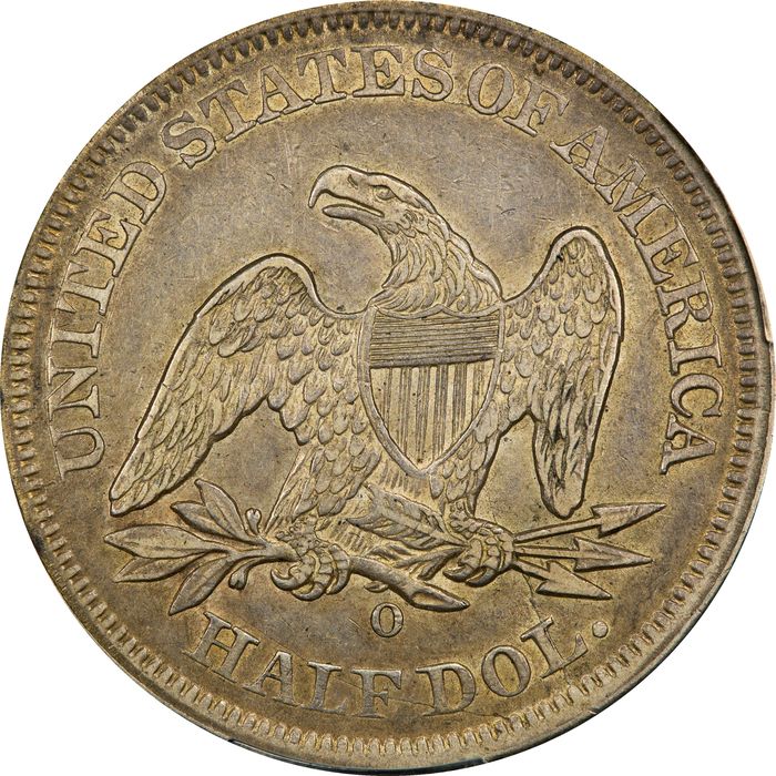 1854-O Seated Liberty Half Dollar (50c) Arrows Photo 4