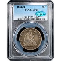 1854-O Seated Liberty Half Dollar (50c) Obverse Slab Image