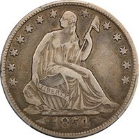 1854-O Seated Liberty Half Dollar (50c) Obverse Image