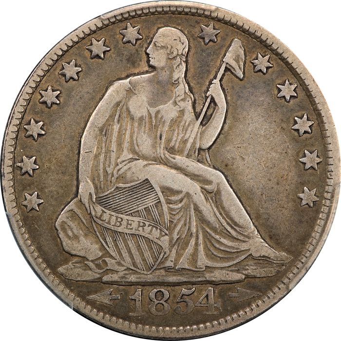 1854-O Seated Liberty Half Dollar (50c) Obverse Image