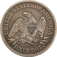 1854-O Seated Liberty Half Dollar (50c) Reverse Image