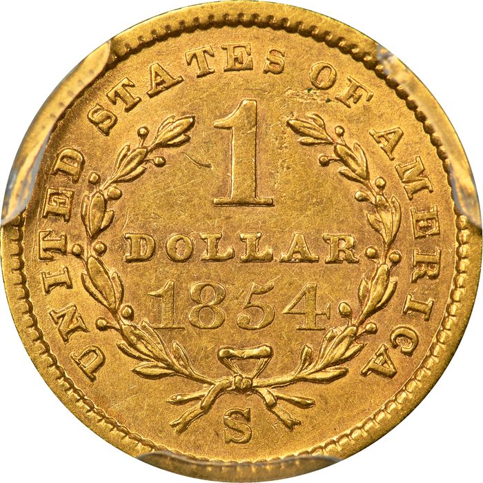 1854-S Gold Dollar (G$1) Photo 4