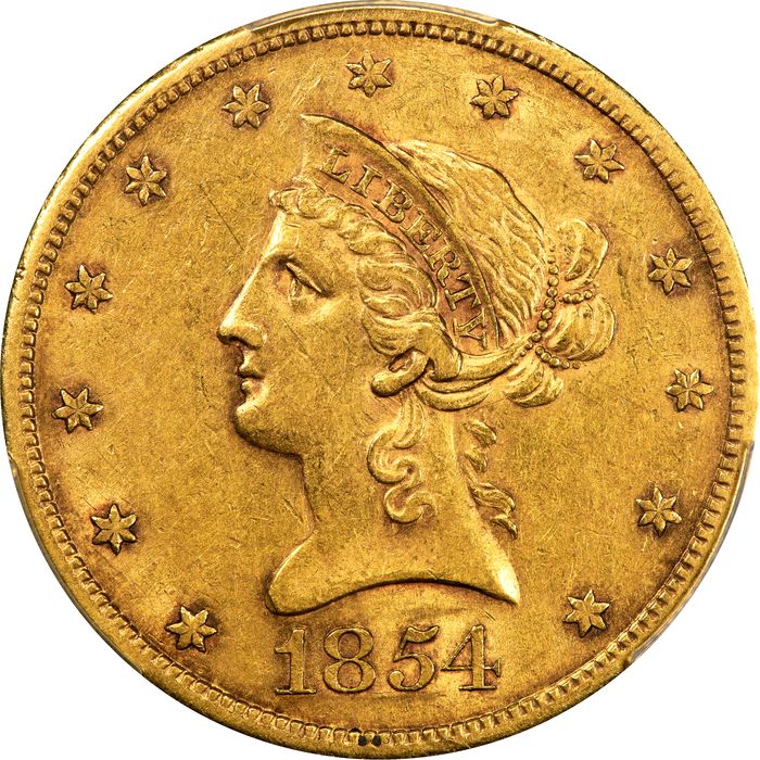 1854-S Liberty Gold Eagle ($10) Photo 3